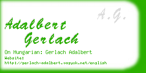 adalbert gerlach business card